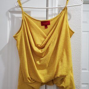 Yellow Jennifer Lopez tank top blouse